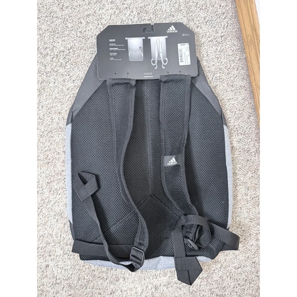 Adidas ID Pack Sackpack Backpack Onix Black School College Travel Bag NWT$38